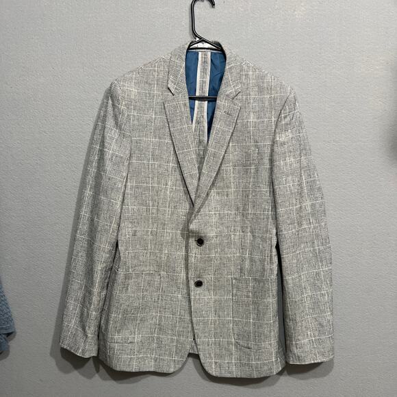 Marks and Spencer Other - M&S Collection Sports Coat Men's 40 Long Gray Mix Slim Fit  Plaid Blazer